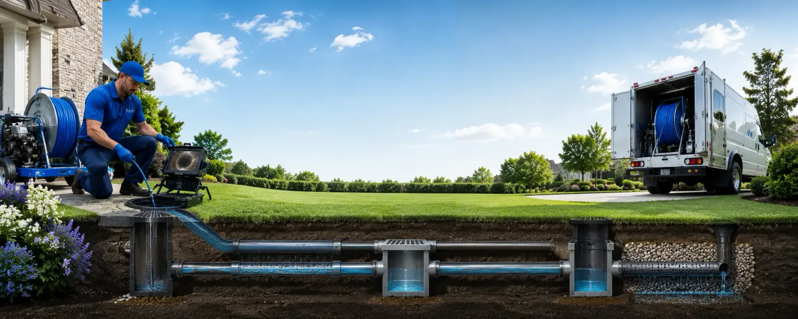 Outdoor drain cleaning information for Mount Braddock, PA